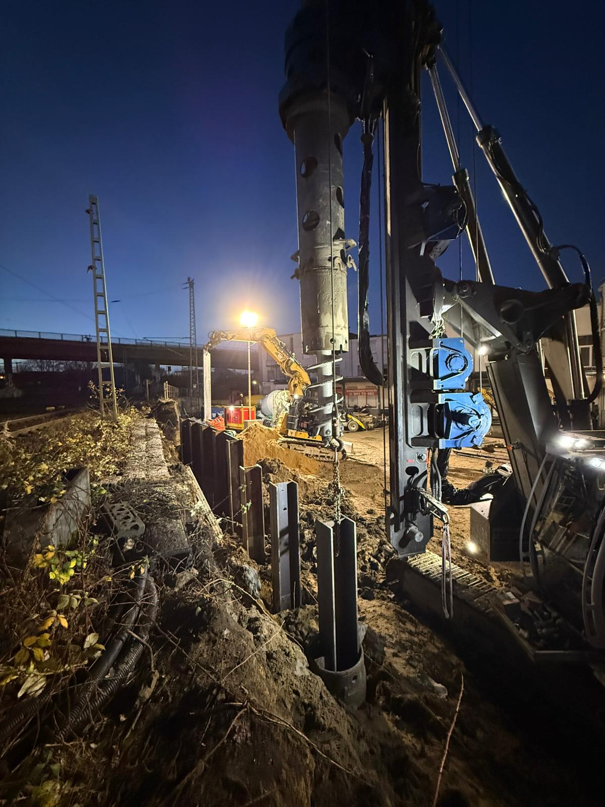 Hamburg Havarie Stützwand - Neubau